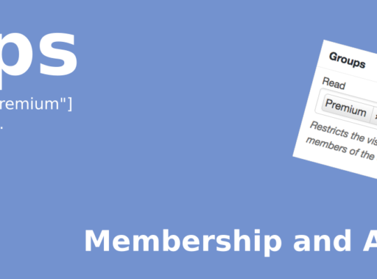 Group Memberships for WordPress - Manage Group-Based Access and Content