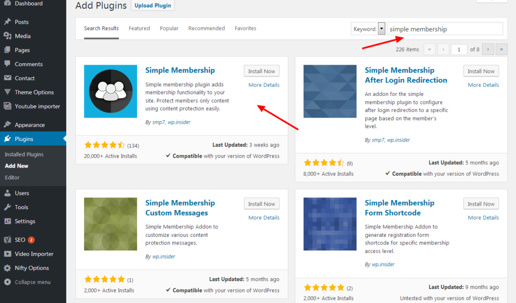 Visual of Simple Membership plugin with icons for user access and secure content protection.