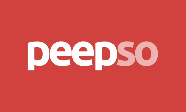 PeepSo logo showcasing social network features like user profiles, activity streams, and messaging."