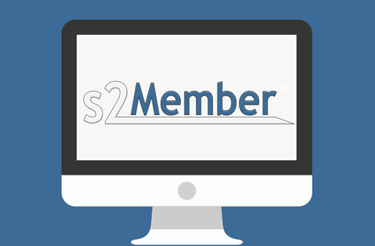 Visual of s2Member plugin with icons representing user roles, secure access, and content protection.
