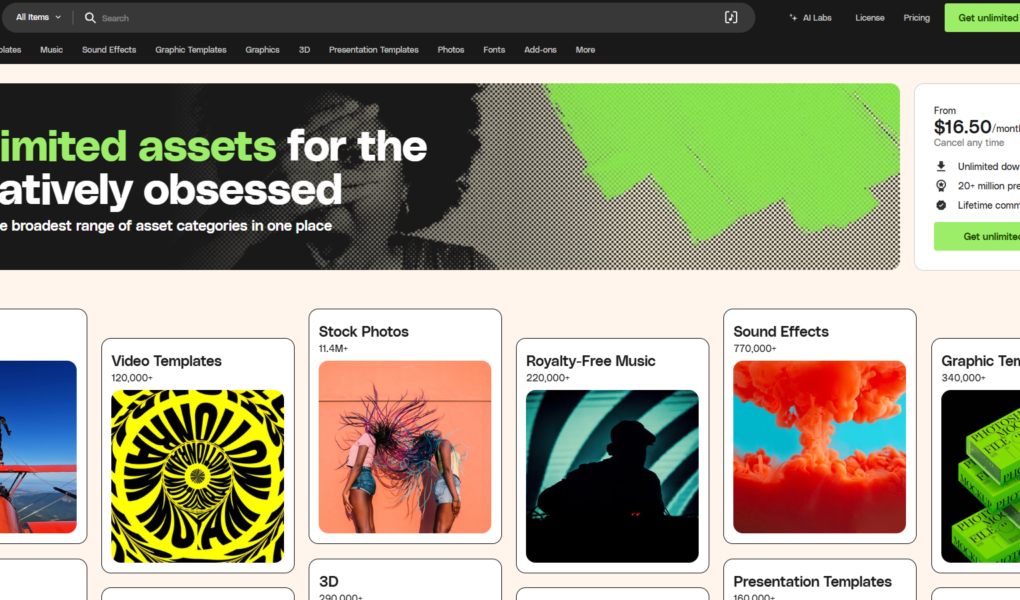 Envato Elements: Unlimited Creative Assets for Designers