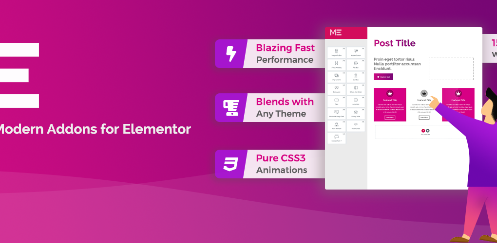 Moderna Addons for Elementor – Customizable Widgets for Stunning Web Designs