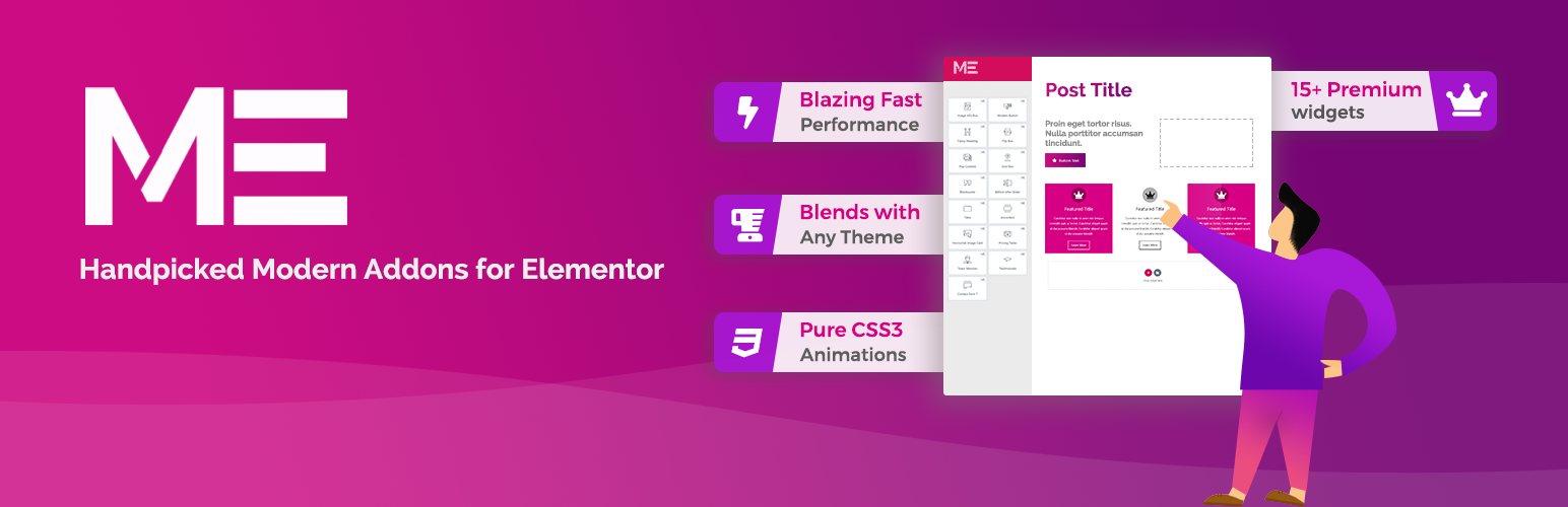 Moderna Addons for Elementor – Customizable Widgets for Stunning Web Designs