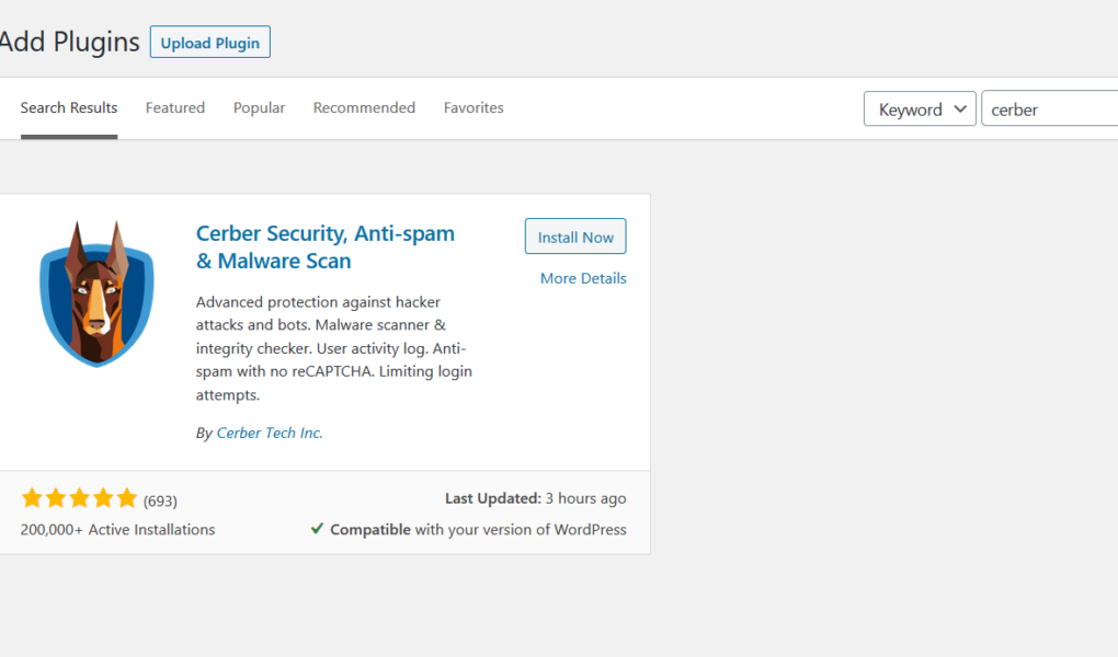 WP Cerber Security plugin for WordPress – Protect your site from threats.