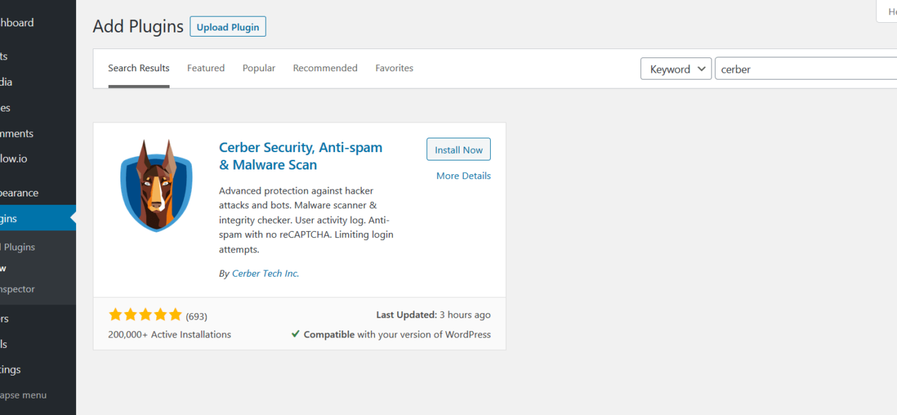 WP Cerber Security plugin for WordPress – Protect your site from threats.